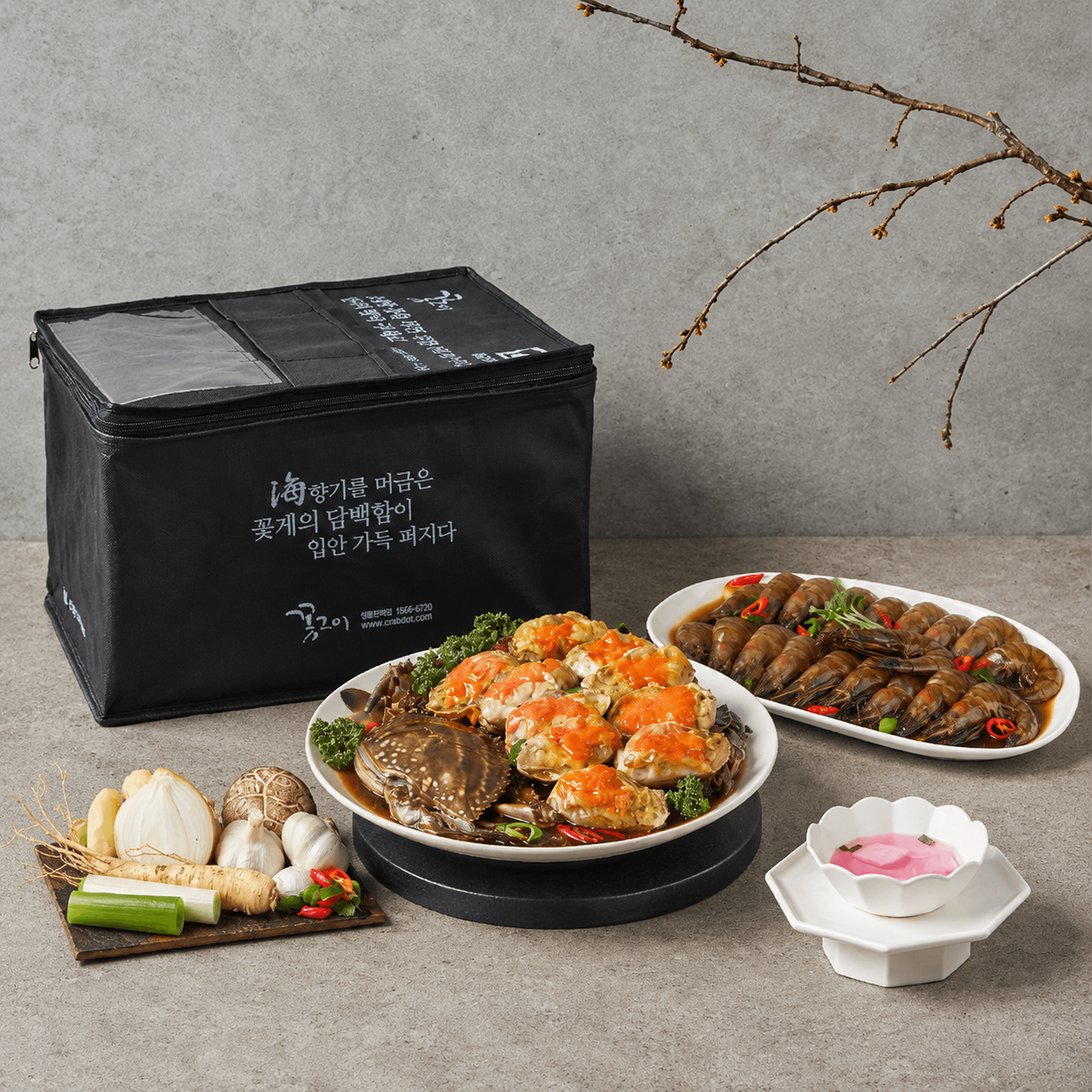 꼿그이 간장게장 (대/2마리) + 순살새우장 675g 대표 이미지